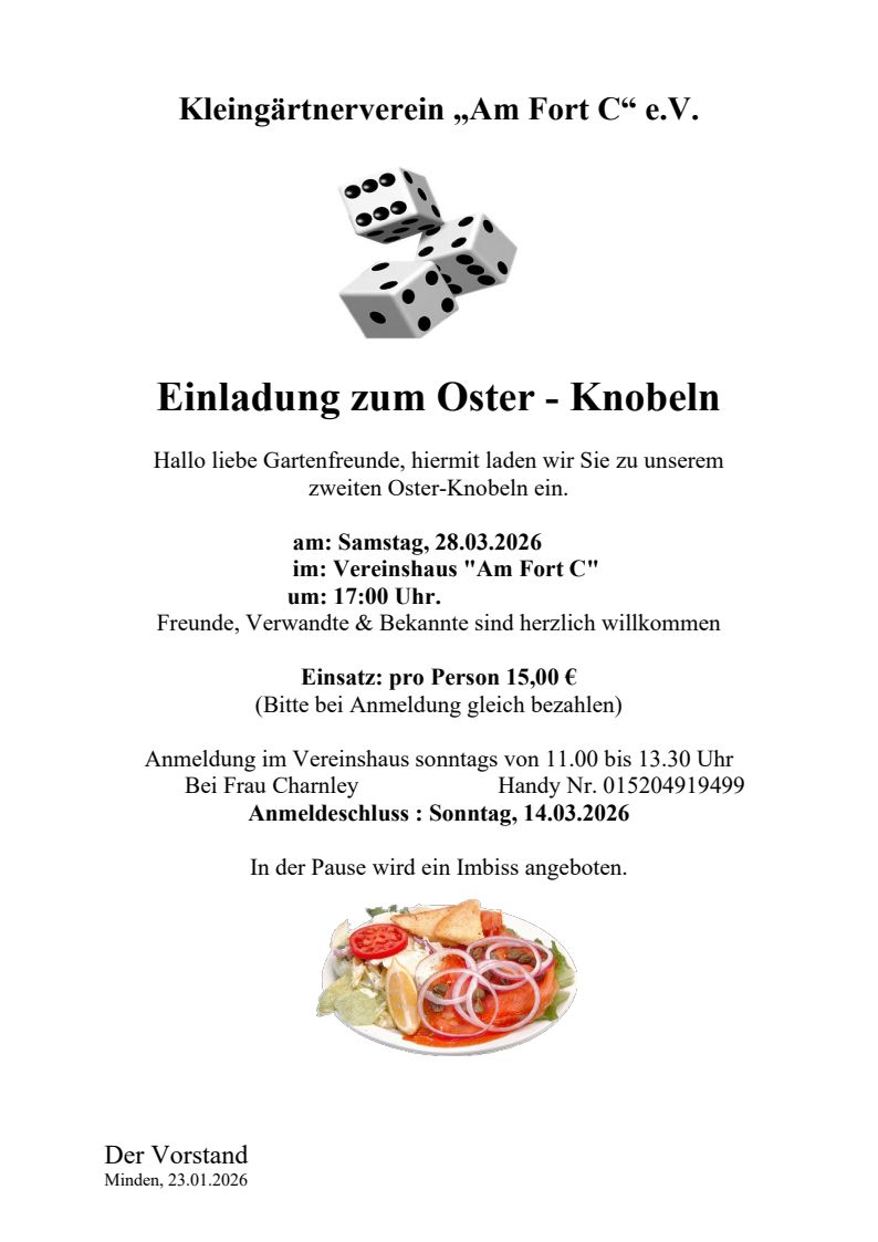 Am Fort C : Osterknobeln 